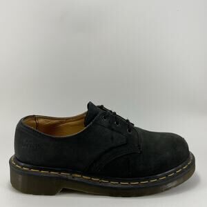 Dr. Doc Martens 8168 Oxford Shoes Womens Size 6 Black Suede Made in England